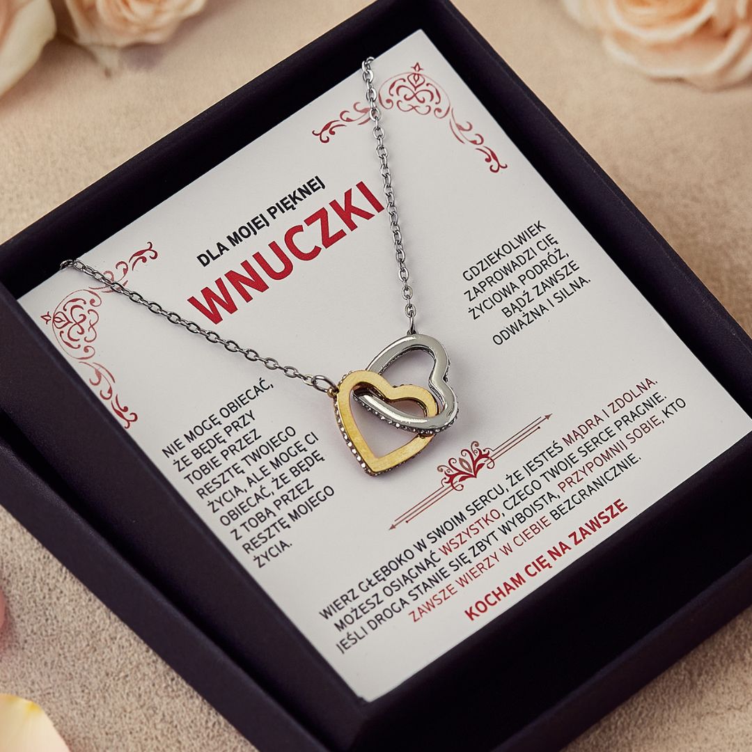 Naszyjnik "Dwa Serca" - Dla Wnuczki