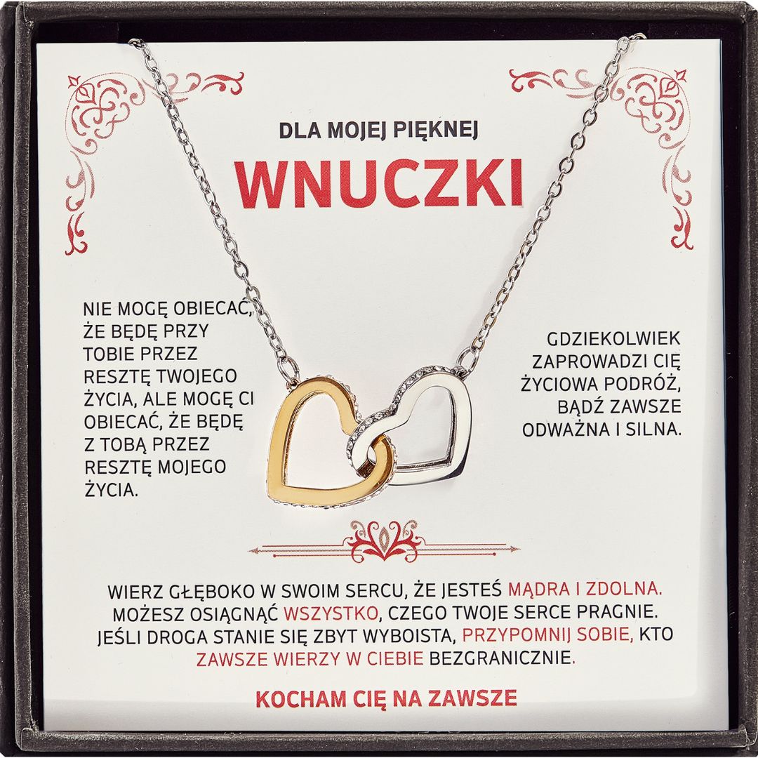 Naszyjnik "Dwa Serca" - Dla Wnuczki