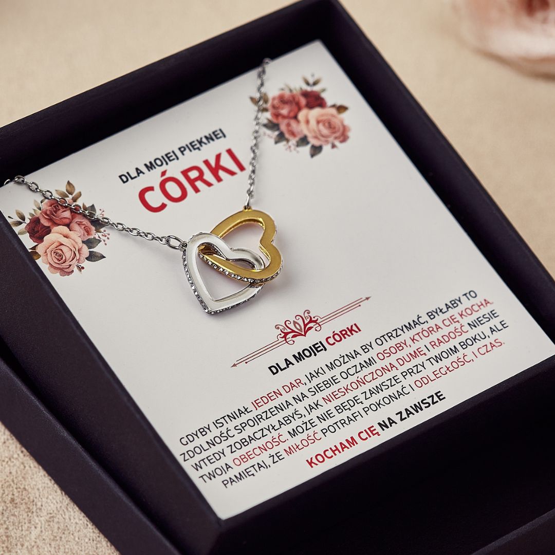 Naszyjnik "Dwa Serca" - Dla Córki
