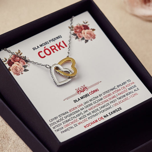 Naszyjnik "Dwa Serca" - Dla Córki