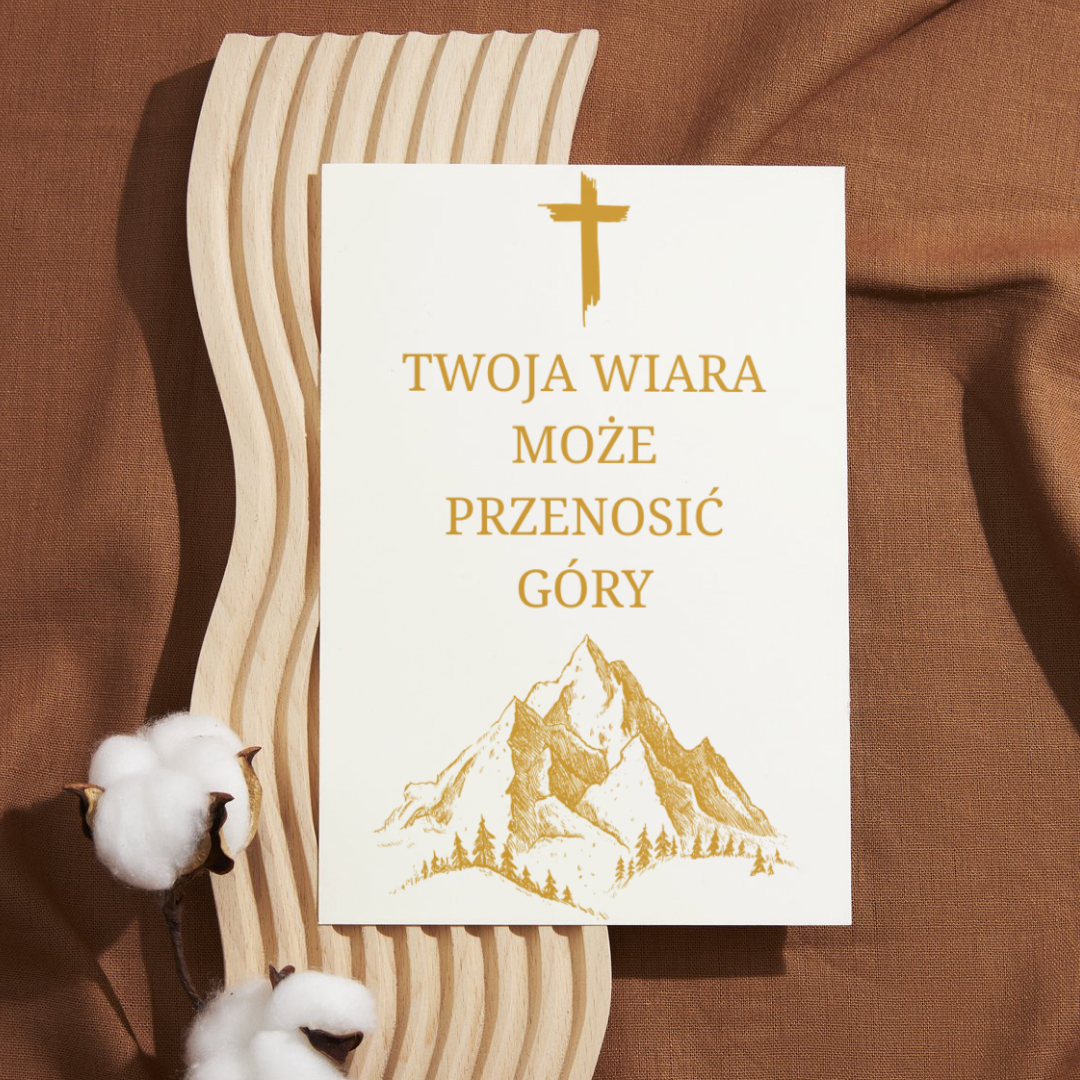 "WIARA" - ręcznie wykonany chrześcijański pierścionek rodzinny