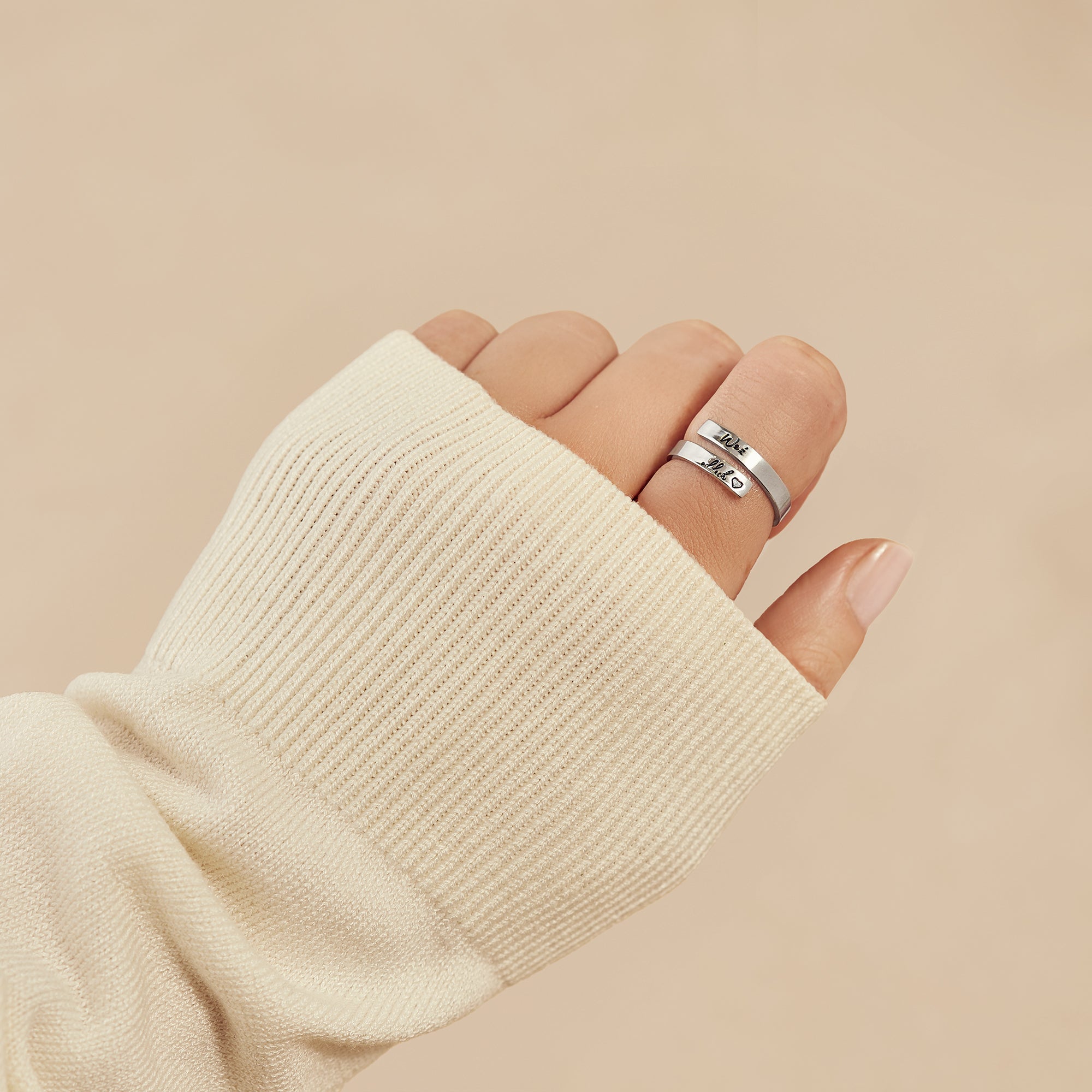 Pierścionek "Weź oddech 🖤"